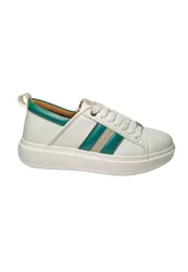 Scarpe Uomo Eco-Wembley Man-White Green Grey
