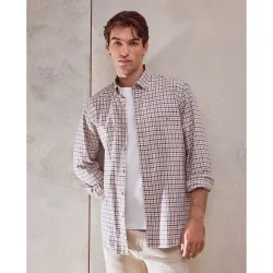 Camisa de sport villela cuadros vichy bicolor
