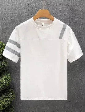Trend Fashion Versatile Summer Men's O-NeckThin Style Striped Quick Drying Simplicity Casual Slim Short Sleeve T-Shirts Tops - Aliexpress - FashionsVida