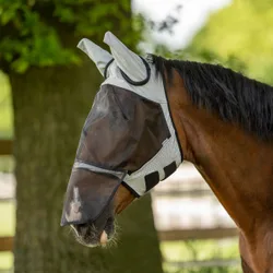 Fliegenmaske FLY GUARD II PLUS hellgrau SH