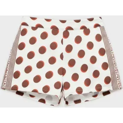 Pantalones de pijama de mujer tejido satinado estampado monogram