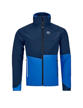Veste Softshell Punta Berrino Hoodiie bleu marine S - Ortovox - FashionsVida