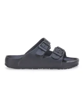 Ciabatte nere con fibbie e plantare preformato 726 39 - 2T2L - FashionsVida