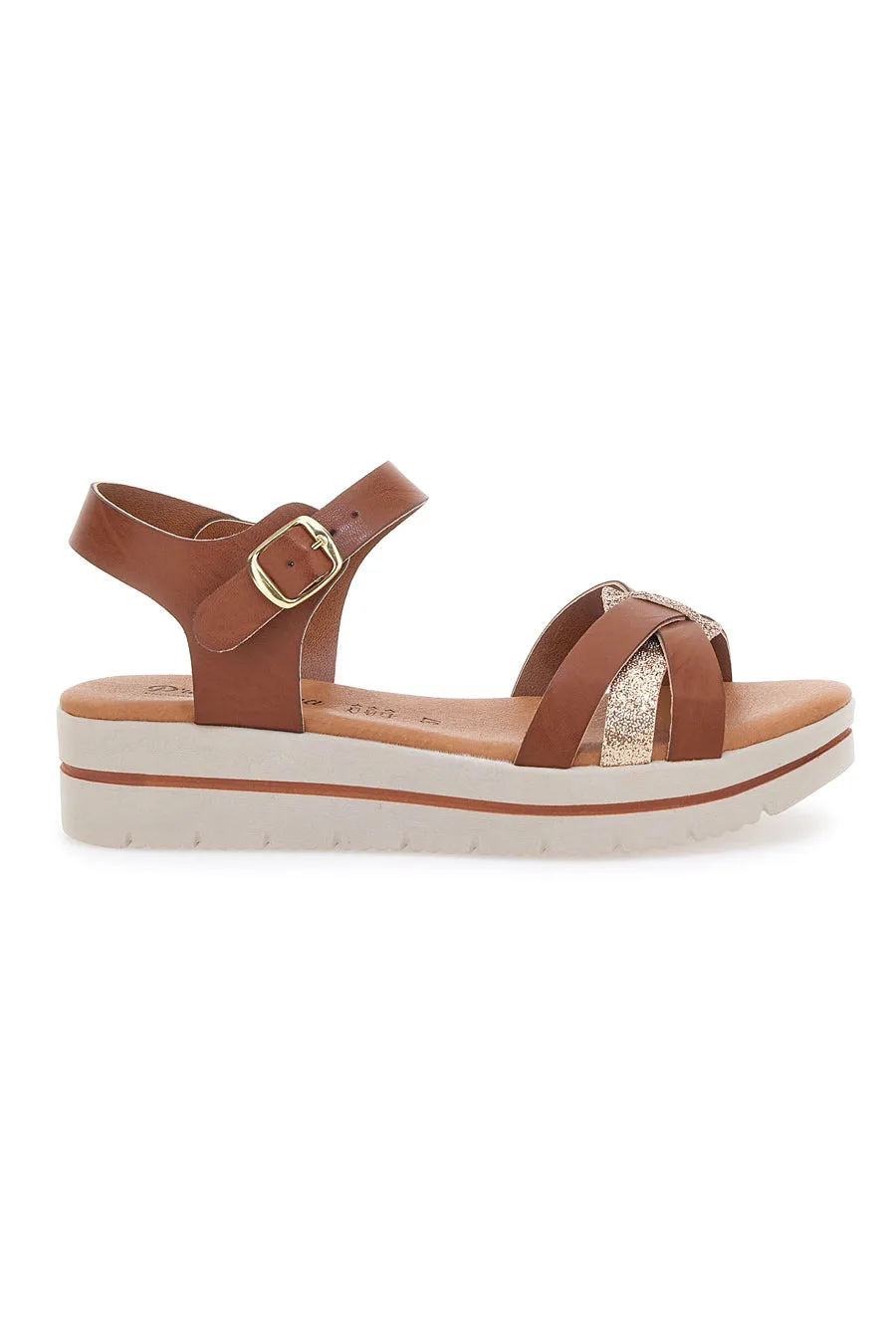 Sandali Marroni Con Platform Made in Italy 1 40 - PRIMA RIGA - FashionsVida