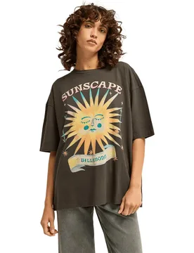 T-shirt à Manches Courtes Distant Stars Off Black XS - Billabong - FashionsVida