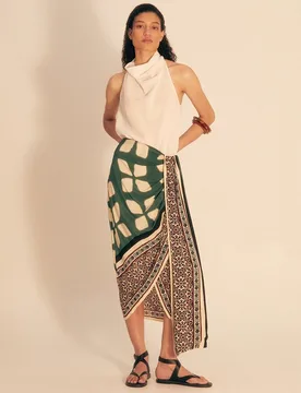 Sfera - Falda pareo estampada - Sfera - FashionsVida