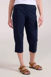 Delta Womens Stretch Capris - Navy - Navy - Size: 12