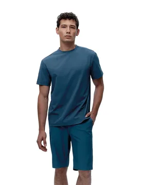 T-shirt à Manches Courtes Baffin Sea Blue L - Born Living Yoga - FashionsVida