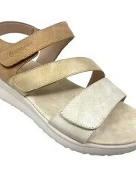 Flache Sandalen 30157 Abz Leder-Damensandale 37;38 - Amarpies - FashionsVida