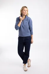 Avery Womens 1/4 Zip Sweatshirt - - Size: 18