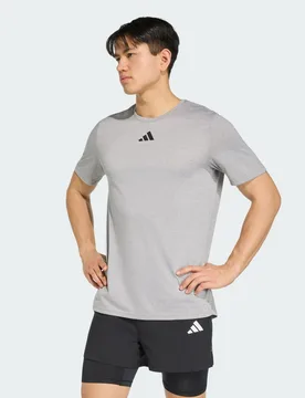 Pregame T-Shirt S Medium Grey Heather / Black - Adidas - FashionsVida