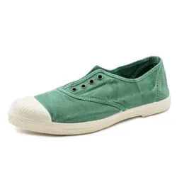 Organic Cotton Canvas Sneakers - Albahaca