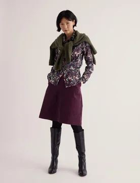 Pure Cotton Floral Crinkle Shirt White Mix female - Seasalt cornwall - FashionsVida