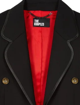 Chaqueta corta de mezcla de lana de mujer - The Kooples - FashionsVida
