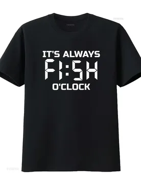 Fishing Fisherman T Shirt Funny It s Always Fish O Clock vintage Washed Stylish Comfortable Top For Everyday Wear - Aliexpress - FashionsVida