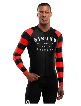 Maglia A Maniche Lunghe M2 Rider Black / Red - Siroko - FashionsVida