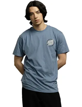 T-shirt à Manches Courtes Breaker Check Opus Dot Dusty Blue M - Santa Cruz - FashionsVida