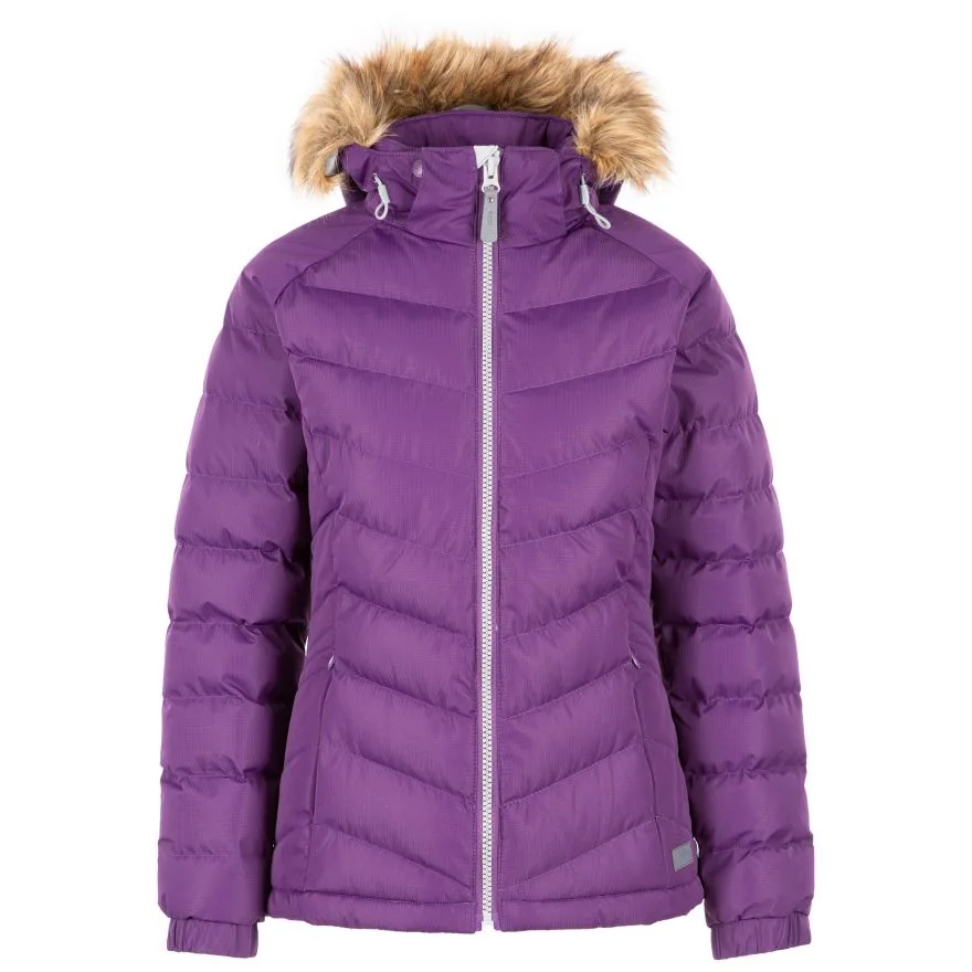 Womens/ladies Nadina Waterproof Padded Jacket (Purple) - Size X-Small - Trespass - FashionsVida