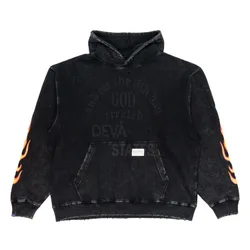 Felpa con cappuccio Uomo GENESIS Washed Black