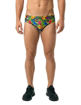 Flowers Paradise Swimming Brief Multicolour 4XL Men - TURBO - FashionsVida