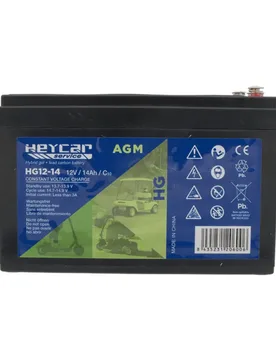 Hg 14ah Battery Black One Size unisex - Heycar - FashionsVida
