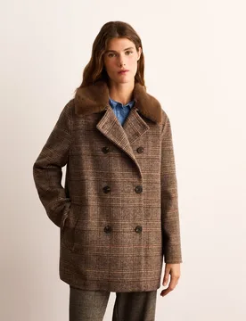 Abrigo corto de mujer de doble faz - Lloyd's - FashionsVida