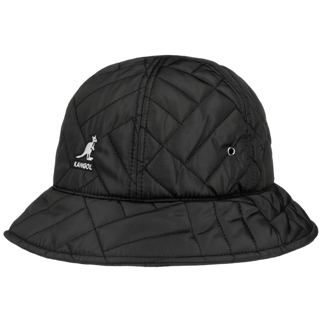 Quilted Casual Hat by - black - Damen - Size: S (54-55 cm) - Kangol - FashionsVida