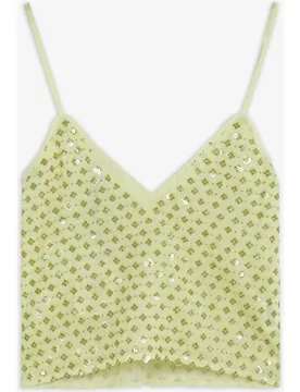 Top de mujer de tirantes con lentejuelas - Scalpers - FashionsVida