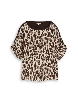 XL T-shirt fabric mix leo female - XL - FashionsVida