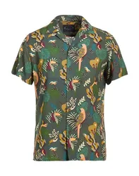 Camisa Hombre Verde militar S,XXL Hombre