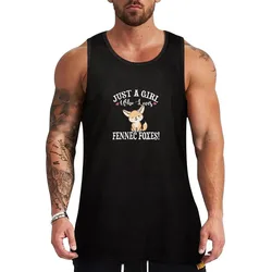 Fennec Fox Tank Top Sleeveless Basic Tee Soft Regular Fit Tank Top