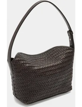 Bolso de hombro de piel trenzado con cierre imantado en liso - Parfois - FashionsVida