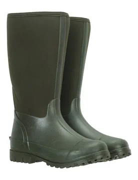 Women's 'Mucker' Comfortable Neoprene EVA Midsole Long Boots in Khaki Size: 6 - Khaki - Size: 6 - Mountain Warehouse - FashionsVida