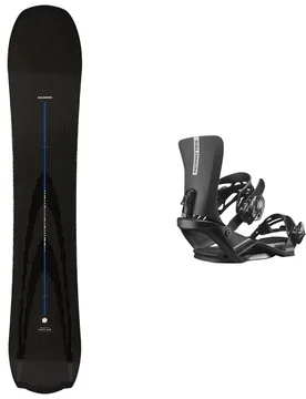 Packs (snowboard + fix) - Snowboard freeride - Pack Fastlane 2027 en Bois - Noir - Salomon Snowboard - FashionsVida