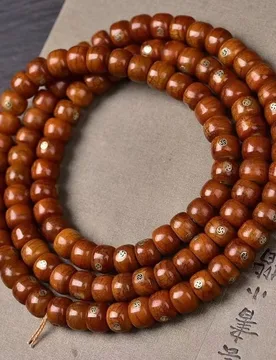 Tibetan vintage material inlaid with 108 yak bone Buddha beads a "Wanzi" barrel bead, handcrafted bracelet and decorative ac - Aliexpress - FashionsVida