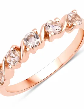 Womens Khushi Female Sterling Silver Ring - Rose Gold - Size N - Rafaela Donata - FashionsVida