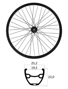 Ruota Posteriore Da Mtb E-bike 27.5´´ 6b Disc Tubeless Black - mvtek - FashionsVida