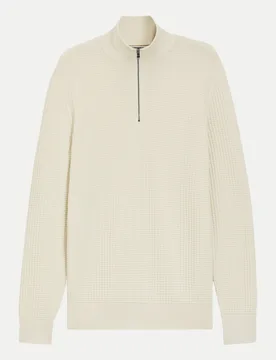 Black Pullover mit Troyerkragen H-Ulicio Beige XXL - BOSS - FashionsVida