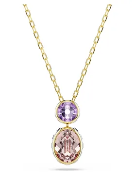 Pendente Chroma, Taglio misto, Multicolore, Finitura oro 18K OS - Swarovski - FashionsVida