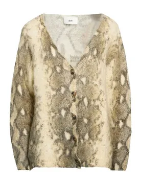 Strickjacke Damen Beige 2 Damen - SOLOTRE - FashionsVida