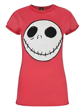 Women's Short Sleeved T-Shirt Red Official Merch Size: XL - Red - Size: XL - Disney - FashionsVida