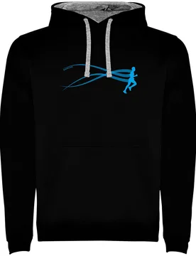 Stella Run Two-colour Hoodie Black / Grey XL Men - Kruskis - FashionsVida