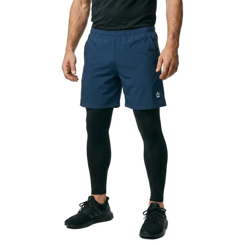 Black Crown Boston Shorts Blue 2XL - Black Crown - FashionsVida