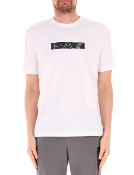 T-shirt girocollo BIANCO S - EA7 EMPORIO ARMANI - FashionsVida