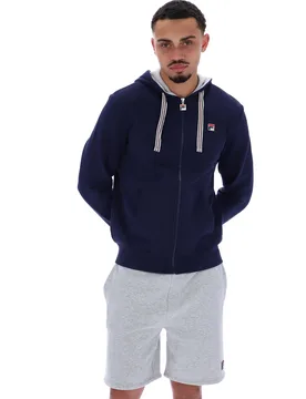 Navy Tenconi Zip Up Hoodie - XS - FILA - FashionsVida