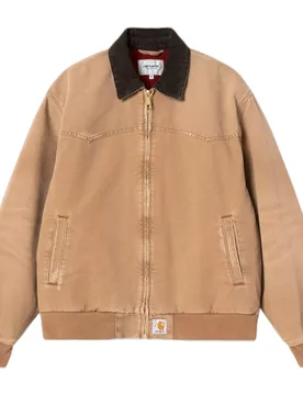 Giacca og santa fe jacket - hamilton brown / tobacco grind wash - CARHARTT WIP - FashionsVida