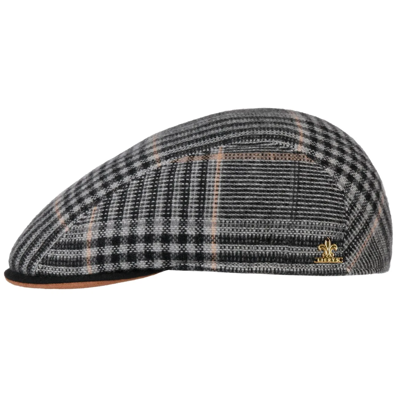 Robertson Cashmere Flat Cap by Gold - grey - Size: 55 cm - Lierys - FashionsVida