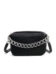 Ledertasche - Umhängetasche EMILY schwarz ONE SIZE Damen