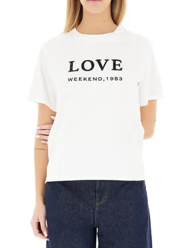 T-shirt girocollo BIANCO L - WEEKEND MAX MARA - FashionsVida