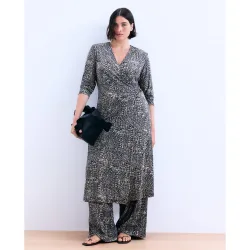 Vestido midi ITY estampado fantasía de mujer